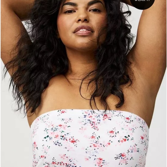 Torrid Foxy Ruched Tube Top Size 2 - Picture 4 of 4